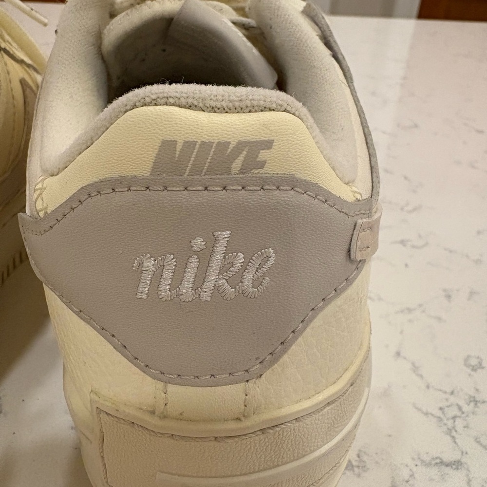 Nike Air Force 1 Shadow Women’s Sneakers – Cream / Neutral – Size 8.5 - Picture 8 of 15
